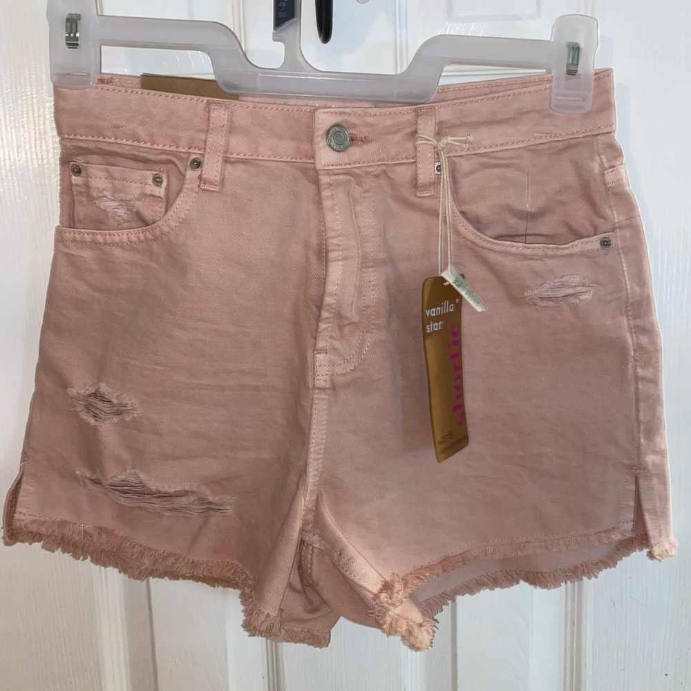 Vanilla Star High Waisted Pink Shorts